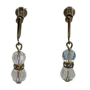 Vintage Beaded Dangle Earrings in Good Condition